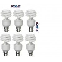 OkaeYa 75 W Round B22 CFL Bulb